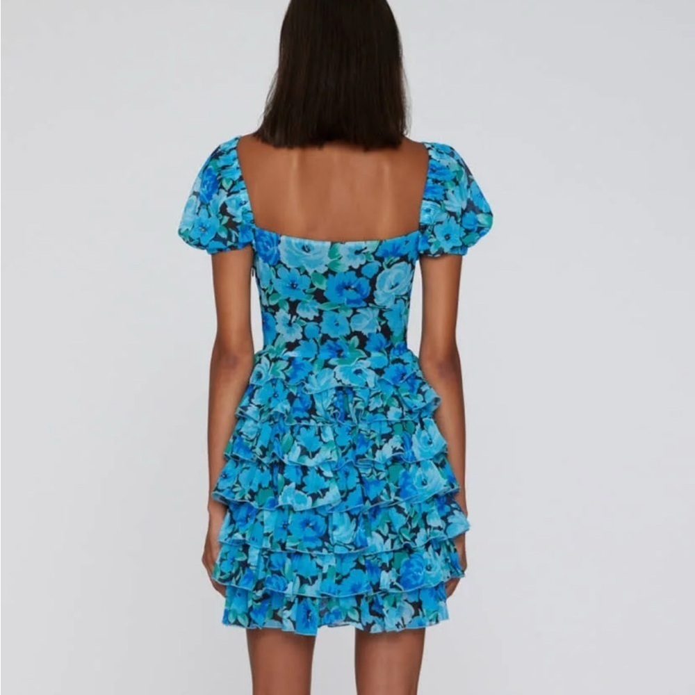 ROTATE Ruffle Puff Sleeve Mini Dress Size 38/US 8 NWT - Picture 2 of 9